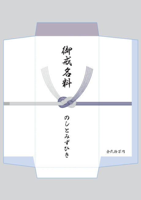 香典袋（仏のし）- 表書き -【御戒名料】